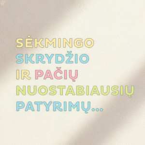 Užrašas IŠLEISTUVĖMS