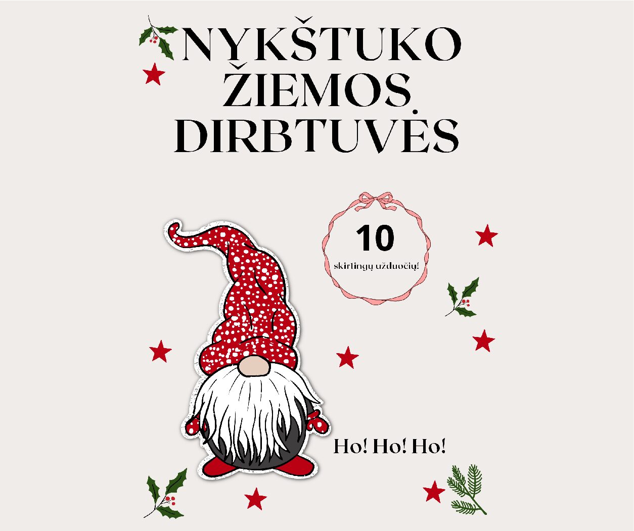 Žiemos užduočių rinkinys