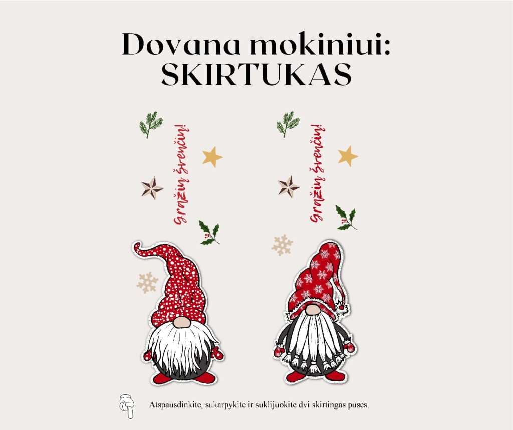 Kalėdiniai knygos skirtukai