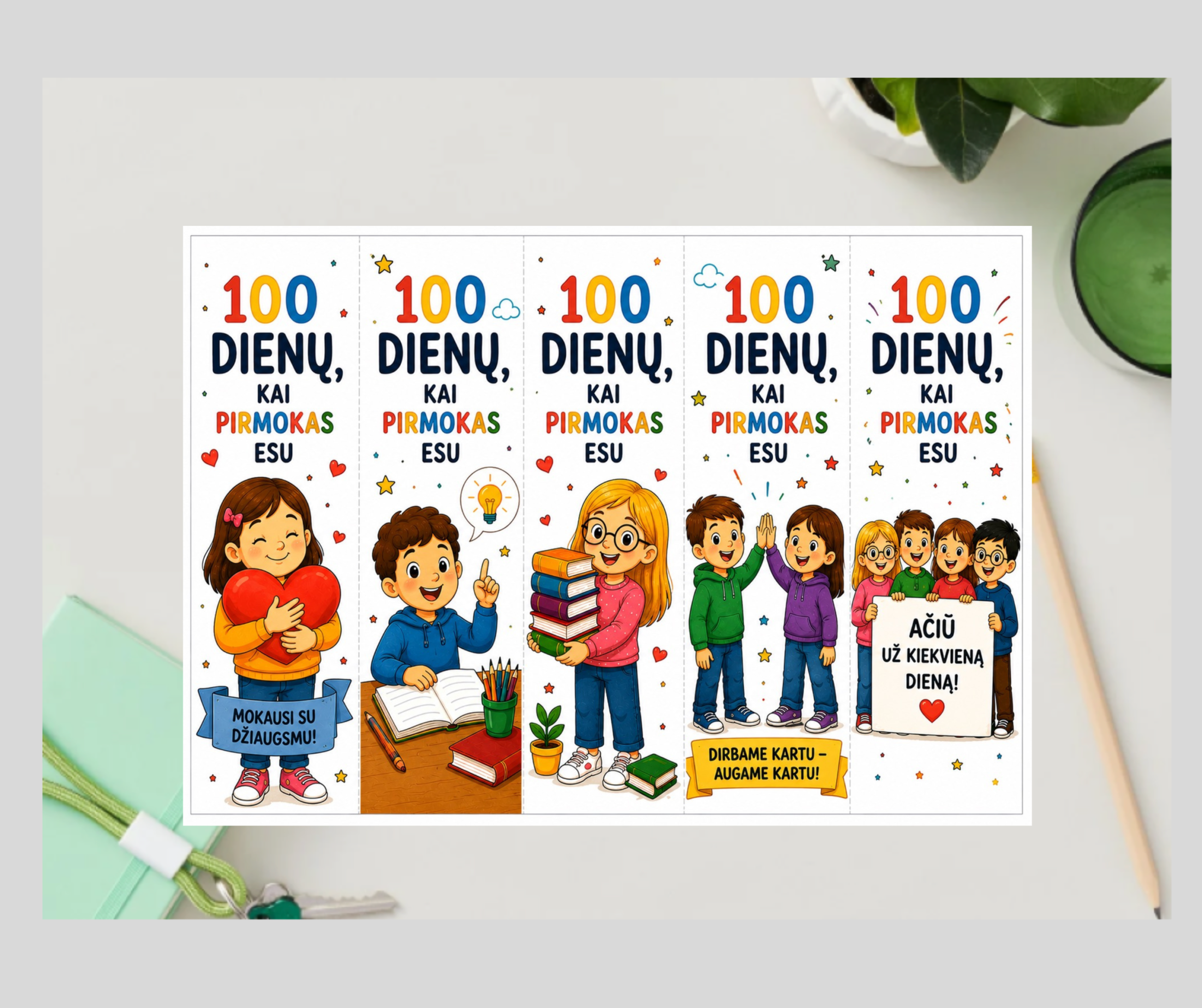 "100 dienų, kai PIRMOKAS esu" skirtukai - Image 3