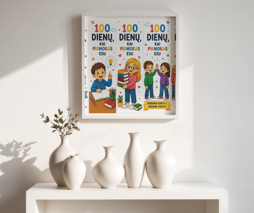 "100 dienų, kai PIRMOKAS esu" skirtukai