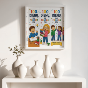 "100 dienų, kai PIRMOKAS esu" skirtukai