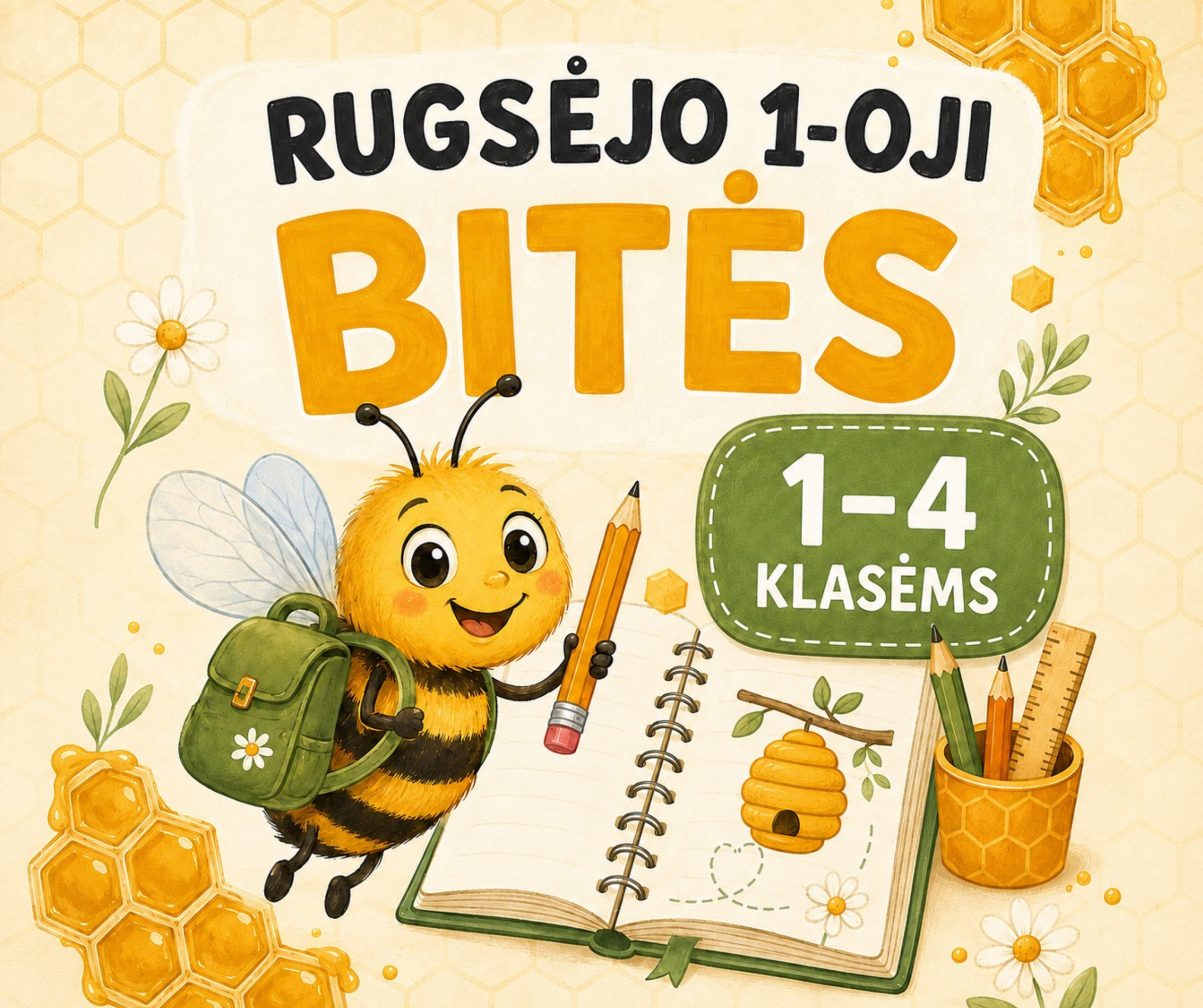 Rugsėjo 1-osios scenarijus „Bitės“ 1–4 klasėms