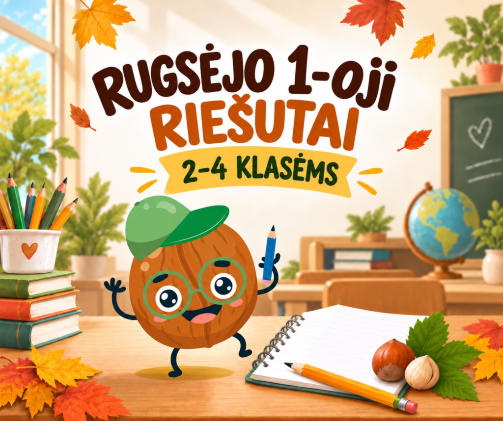 Rugsėjo 1-osios scenarijus „Riešutai“ 2–4 klasėms